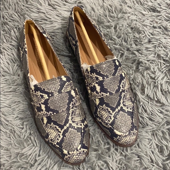 NEW • Madewell • The Alex Loafer Leather Snake 10 - Picture 4 of 7
